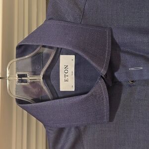 Eton slim fit dress shirt blue